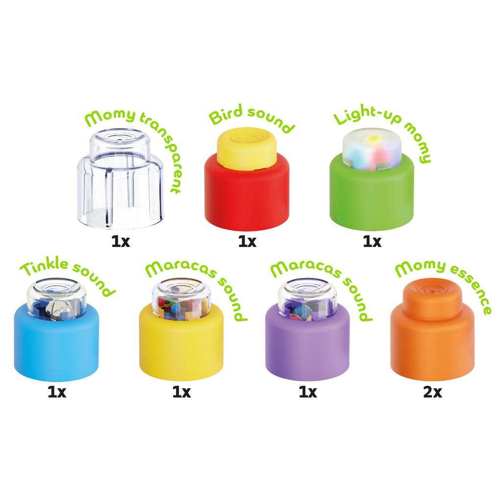 Quercetti Momy Soft Happy Sound - měkké kostky se zvukem - 4 ks Quercetti Momy Soft Happy Sound - měkké kostky se zvukem - 4 ks