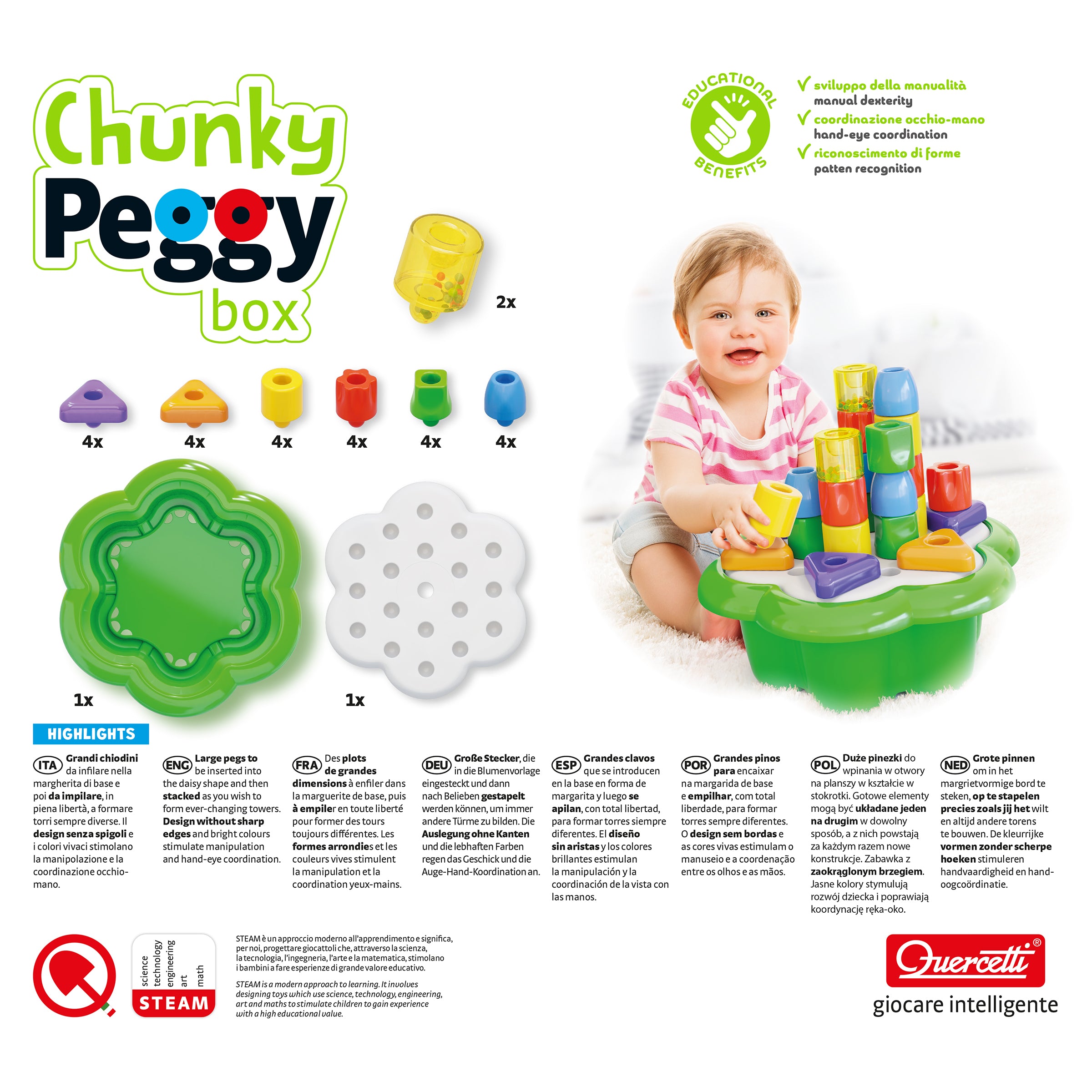 Chunky Peggy | Quercetti