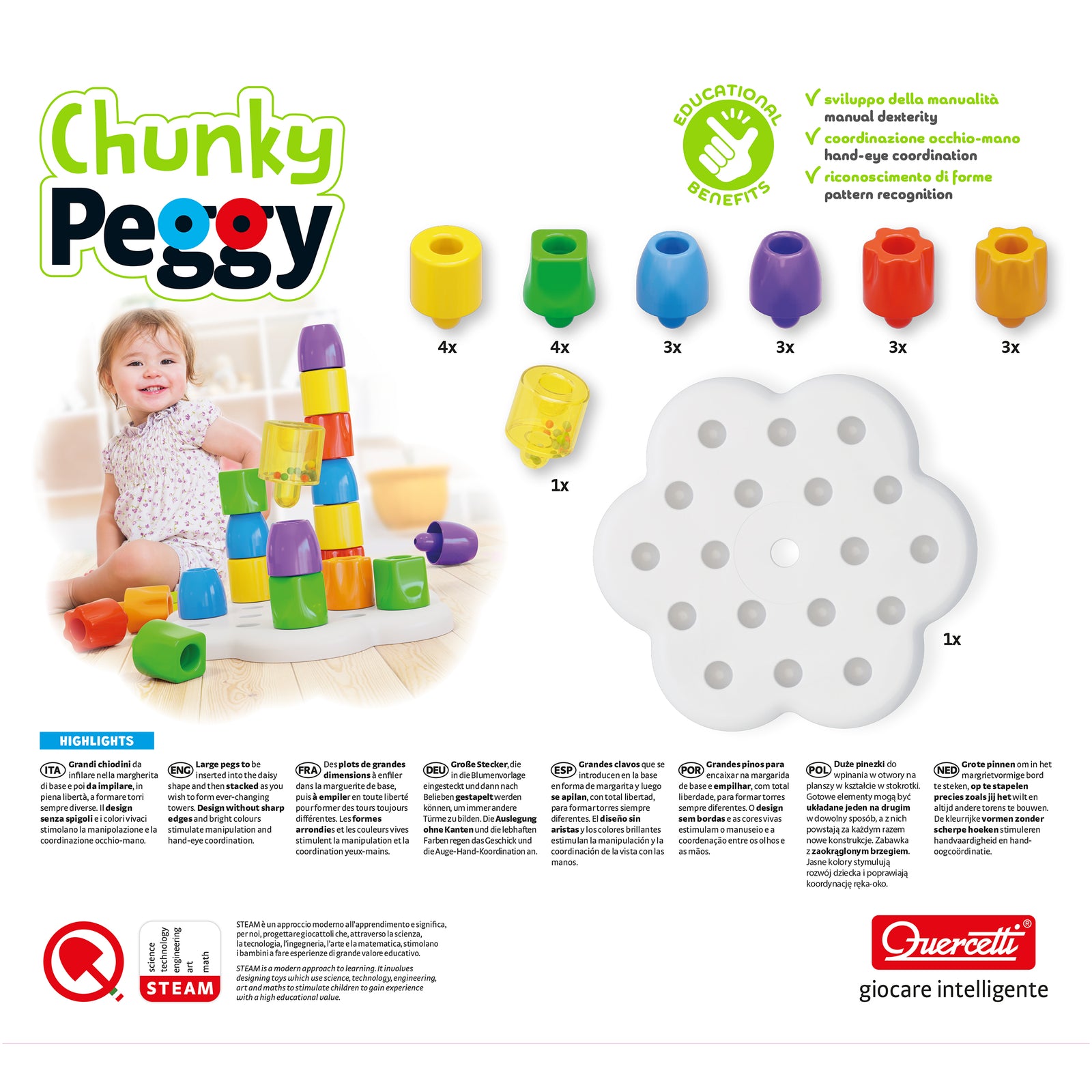 菓子 Polly Chunky Peggy | Quercetti