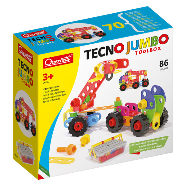 Play Bio Tecno Jumbo Quercetti 86165 - Coffret de construction enfant
