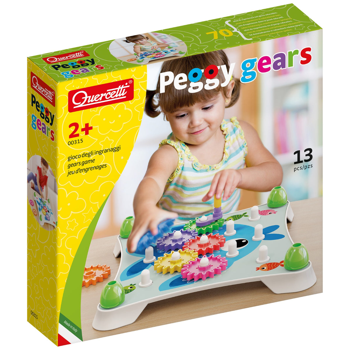 Gioco Sensoriale Funtime Con Ingranaggi Rotanti &ndash; Multicolore &ndash; Giocattolo Educativo Per Bambini 18 Mesi+