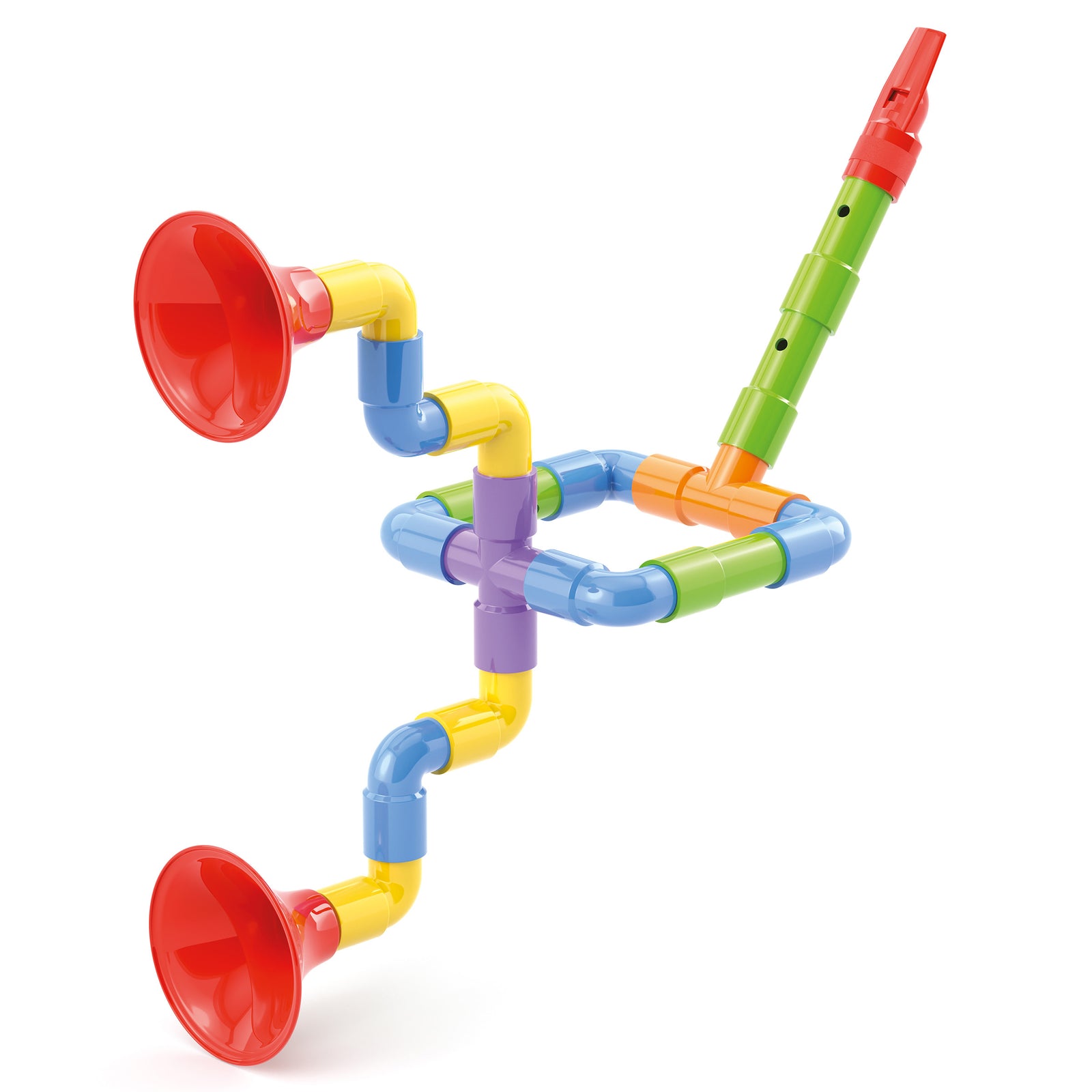 Quercetti - 4172 Super Saxoflute Wind & Brass Construction Set, Toy Quercetti - 4172 Super Saxoflute Wind & Brass Construction Set, Toy
