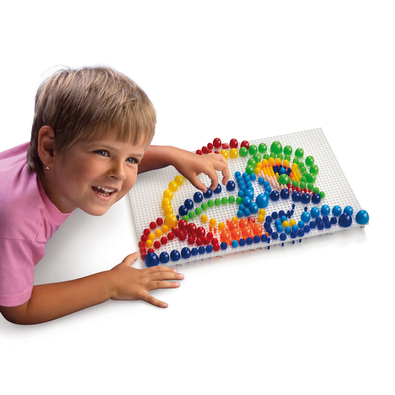 Quercetti Fantacolor Modular 2 – Juego De Mosaicos Con 300 Clavijas De 4 Tamaños Y 7 Colores, Hecho En Italia Juego De Mosaicos Infantil Quercetti Fantacolor Modular 2 – Juego De Mosaicos Con 300 Clavijas De 4 Tamaños Y 7 Colores, Hecho En Italia Juego De Mosaicos Infantil