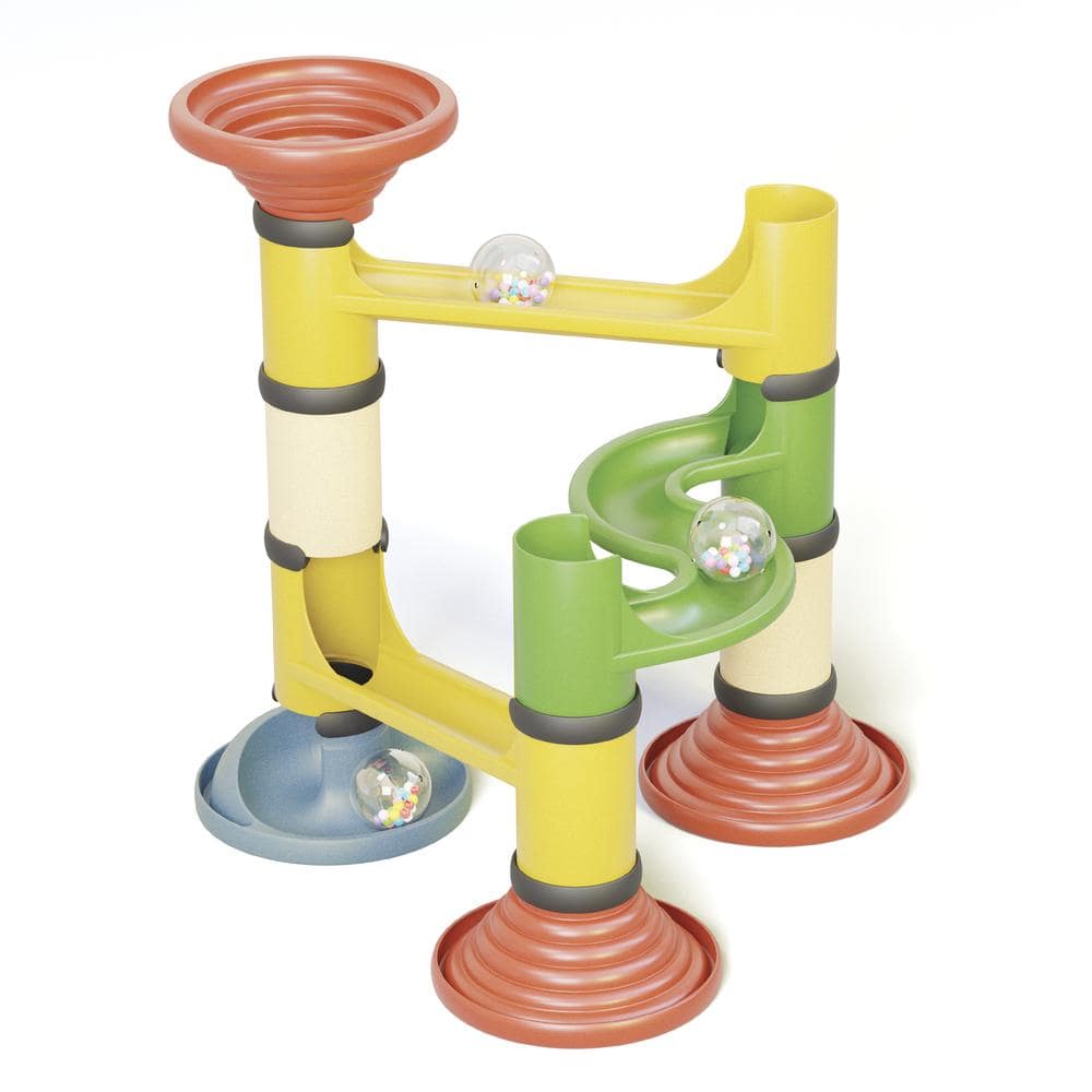 Quercetti Migoga Junior 6502 - Piste à Billes Pour Enfants Dès 18 Mois - Circuit Coloré Et Sécurisé Fabriqué En Italie